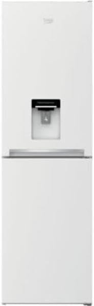 Beko CFG4582DW Fridge Freezer With Water Dispenser| 50/50 Freestanding Frost Free | E Rated Energy Class| Large 268 Litre Capacity | Freezer Guard | LED Light.