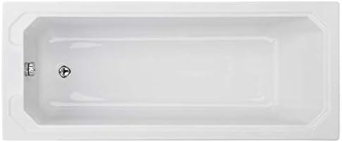 Balterley Traditional Straight Double Ended Shower Bath Tub - 1800mm x 800mm.