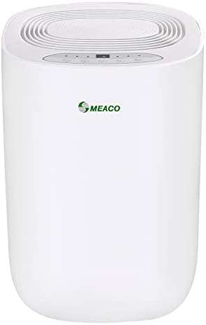 Meaco MeacoDry ABC Dehumidifier (Silver) 10L - Ultra Quiet Dehumidifier - Energy Efficient Electric Compressor Dehumidifier for home - Removes Condensation & Damp, prevents Mould.