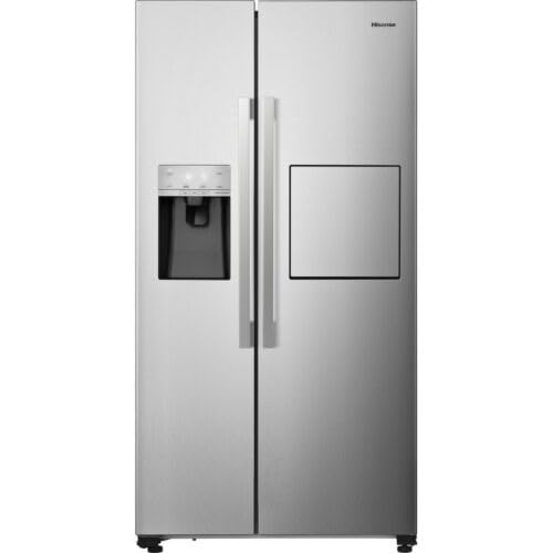 Hisense RS694N4BCE Plumbed Total No Frost American Fridge Freezer - Stainless Steel - E Rated.