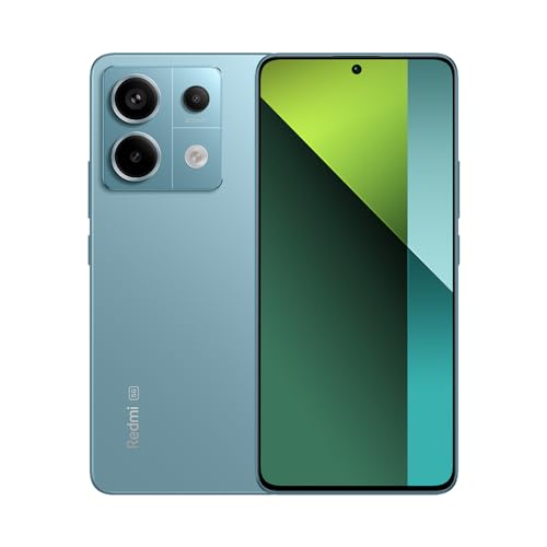 Xiaomi Redmi Note 13 Pro 5G Ocean Teal - Smartphone 8+256GB, Snapdragon 4nm processor, 200MP camera, 120Hz AMOLED display, 67W, 5100mAh, 3D curved display, (UK Version + 2-year Warranty).