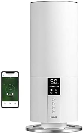 Duux Beam | Quiet Air Humidifier | Ultrasonic Humidifier for Home/Bedroom | Steam Production 350ml / h | 25h Use | Integrated Remote Control | White.