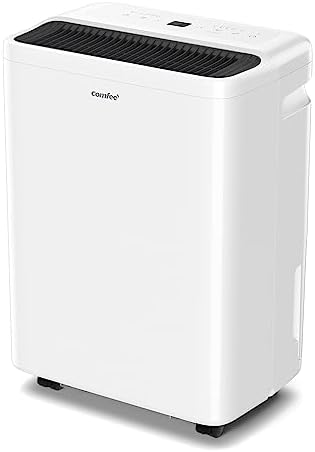 COMFEE'Dehumidifier 20L,Dehumidifiers for Home,Dehumidifier and Air Purifier,Quiet 39dB,APP Control,24 Timer Dehumidifier,HEPA Filter,Continuous Drainage,Laundry Drying,Low Energy Consumption Easy Dry.