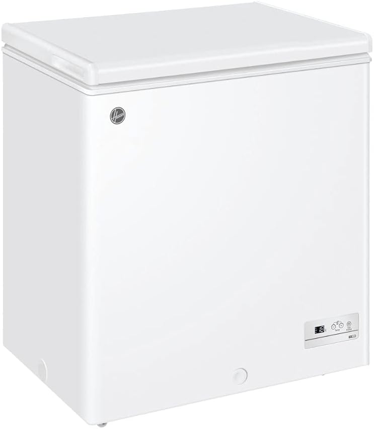 Hoover HHCH152EL Freestanding Chest Freezer, 142L Total Capacity, Static, White.