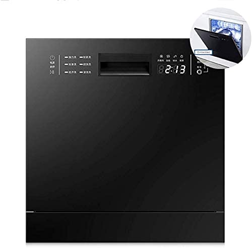 Built-in Dishwasher for Kitchen, 6 Programs with Touch Panel, Drying Energy-Saving Safety Child Lock, Stainless Steel Freestanding Dishwasher practical.