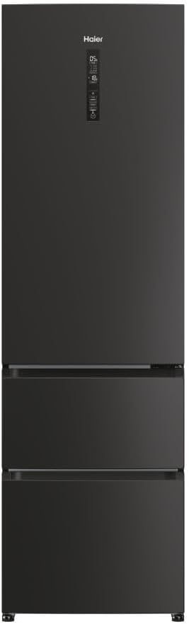 Haier HTR3619ENPB 60/40 Total No Frost Fridge Freezer - Black - E Rated.