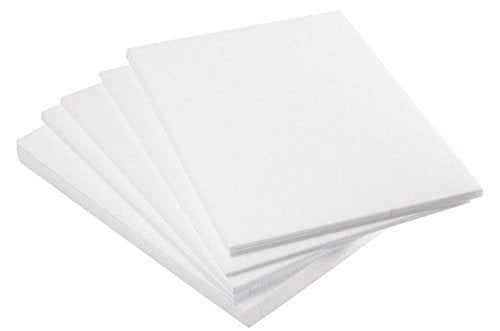 Major Brushes Safe Print Lino Block Printing Tiles - Polystyrene Sheets for Printing - A4 Size Pack of 25.