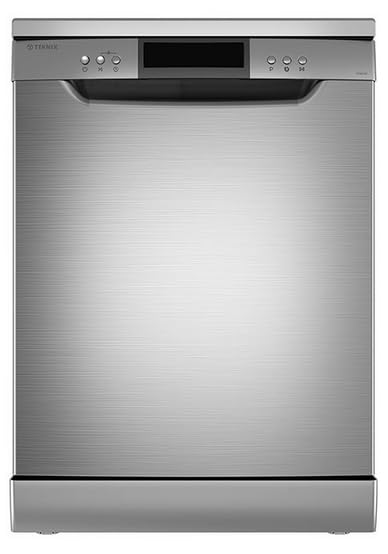 Teknix TFD616S 60cm 14 Place Freestanding Dishwasher with Top Cutlery Tray - Stainless Steel.