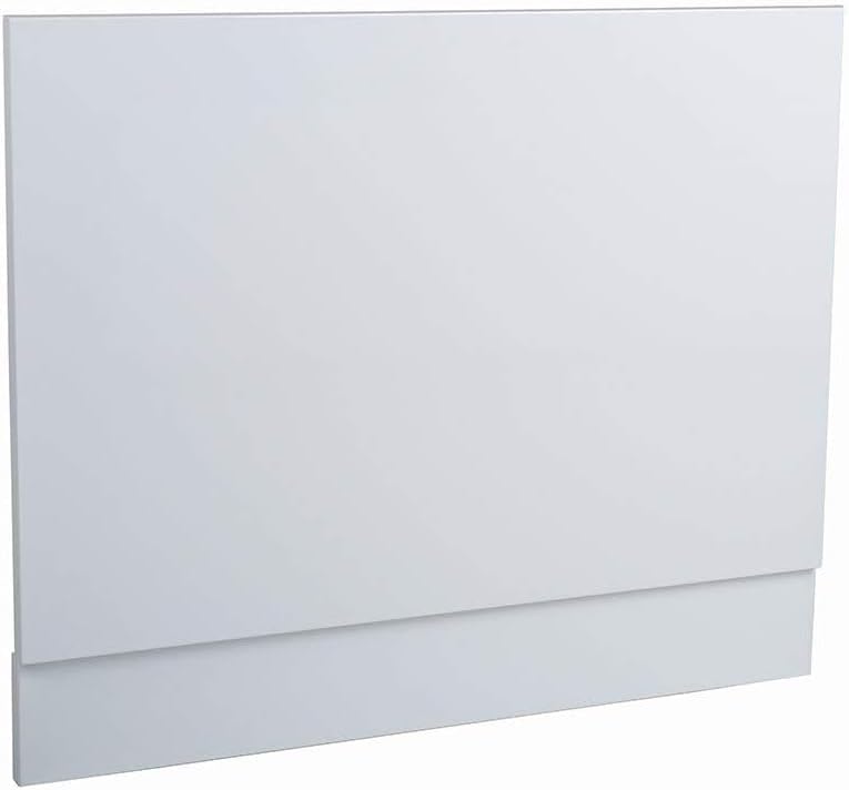 Aquariss 1700mm L Shape Gloss White Wood Shower Bath Front Panel Adjustable for Bathroom Soaking Tub.