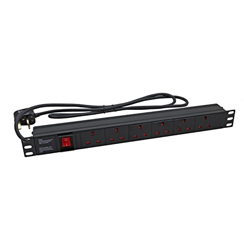 Datazone 6-12 Way PDU UK (rotatable bracket) Switched Power Distribution Unit - 6 Way.