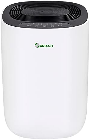 Meaco MeacoDry ABC Dehumidifier (Silver) 10L - Ultra Quiet Dehumidifier - Energy Efficient Electric Compressor Dehumidifier for home - Removes Condensation & Damp, prevents Mould.