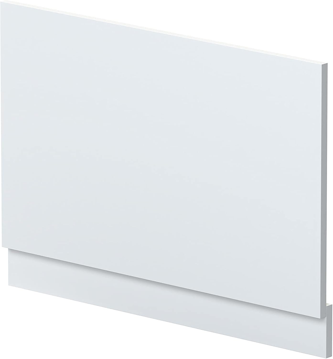 Straight Reversible Bath End Panel & Plinth - 800mm - Satin White.