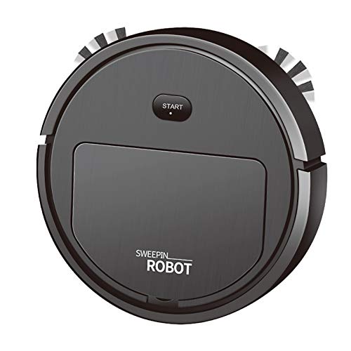 Yuemsh Smart Robot Vacuum Cleaner 3-In-1 Household Cleaning Machine Automatic Vacuum Cleaner,Black.