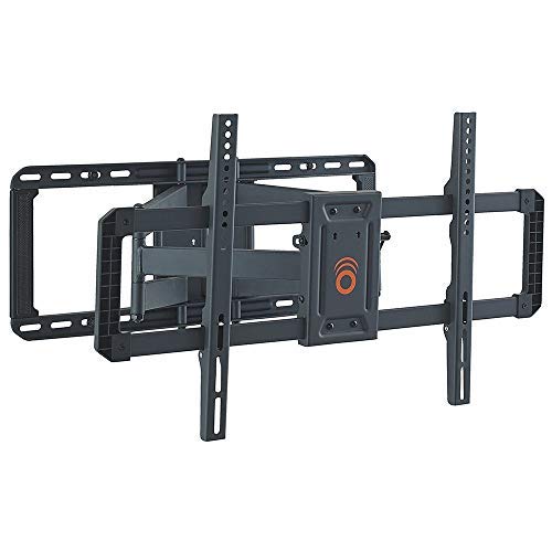 ECHOGEAR Full Motion Tilt and Swivel TV Wall Mount Bracket for most 42-80 inch LED, LCD, OLED, Curved and Plasma Flat Screen TVs w/VESA patterns up to 600 x 400-55.6 cm Extension - EGLF2-B2.