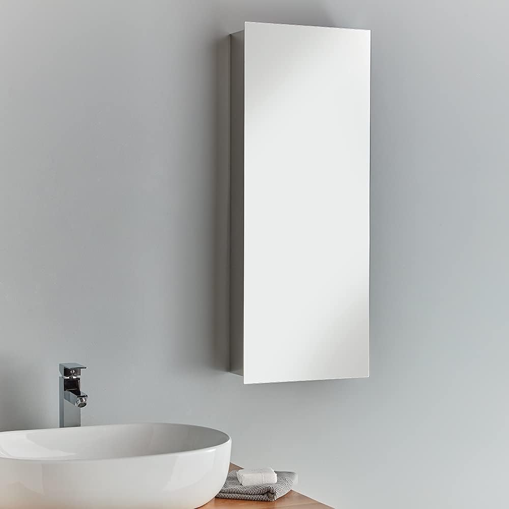 Clickbasin Tall and Narrow Bathroom Mirror Wall Cabinet | The 360mm x 900mm Size gives the Best Storage for the Smallest Space | LILLE.