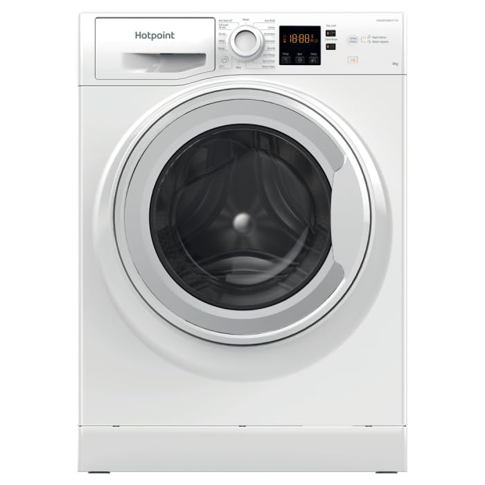 Hotpoint NSWF946WUK Freestanding 9kg 1400rpm Anti Stain A Rated Washing Machine in White.