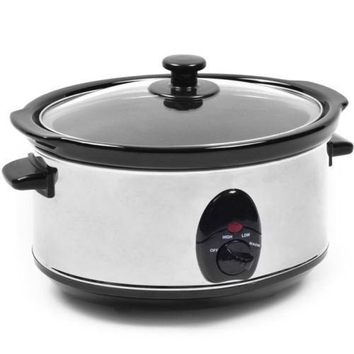 New Electric Slow Cooker Food Cooking Pot Small Kitchen Appliance Device (3.5 Ltr).