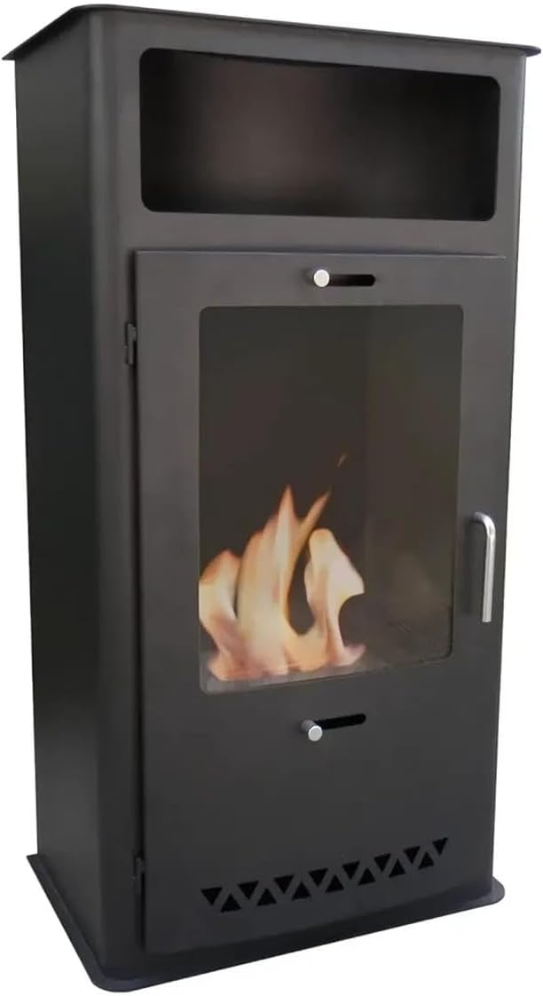 Boston - Black Bioethanol Stove.