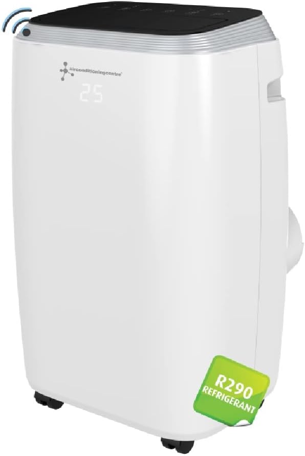 Air Conditioning Centre White Wifi 18000 BTU Cooling & Heating Portable Air Conditioner | 45m2 Area | Compatible with Alexa & Google | A Energy Rating | Dehumidifier | 65dB Quiet | 1.5m Hose.