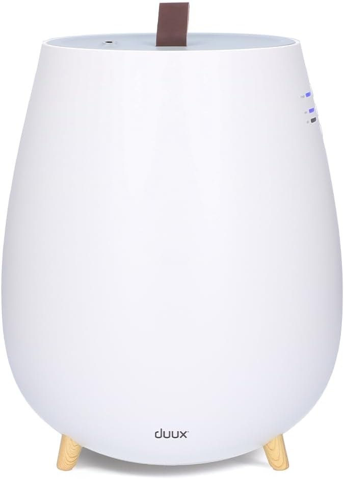 DUUX Tag Quiet Air Humidifier | Ultrasonic Humidifier for Home/Bedroom | 10h Use | 2.5L Water Tank | Black | DXHU14UK.