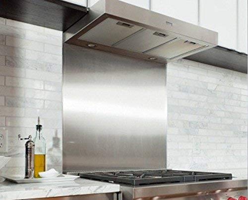 Satin Stainless Steel Splashback Guard Plate 800 mm x 600 mm.