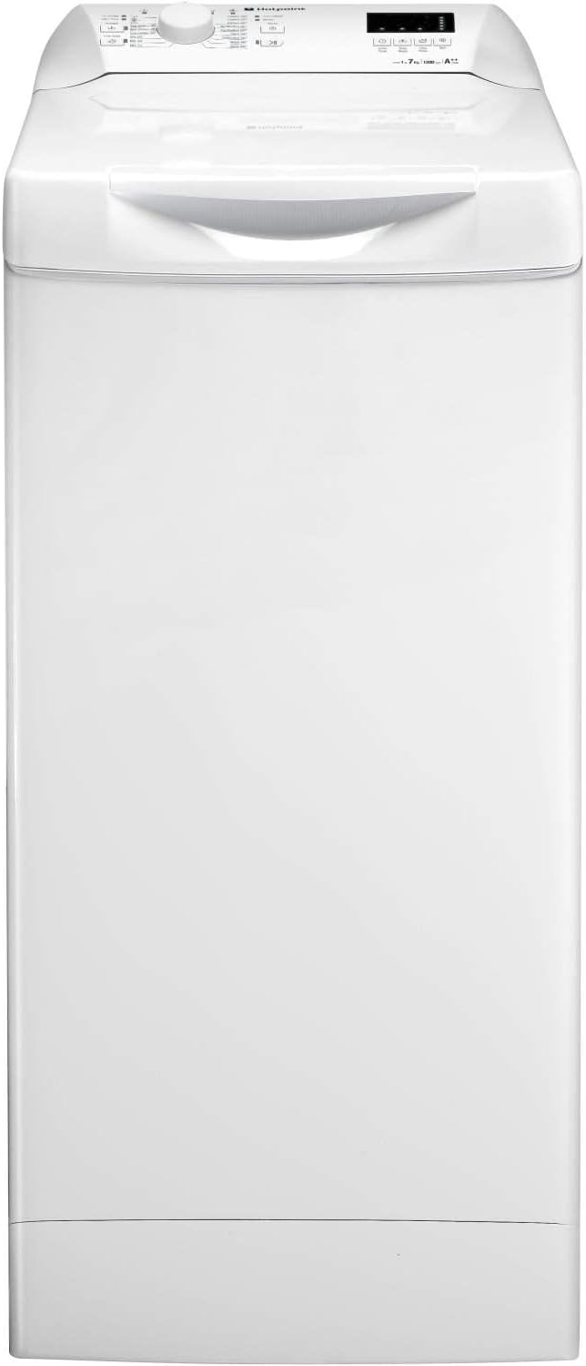 Hotpoint 7kg 1200rpm Freestanding Top Loading Washing Machine - White.