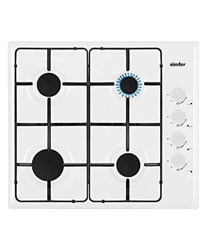 Simfer G60W 60cm Gas Hob - White.