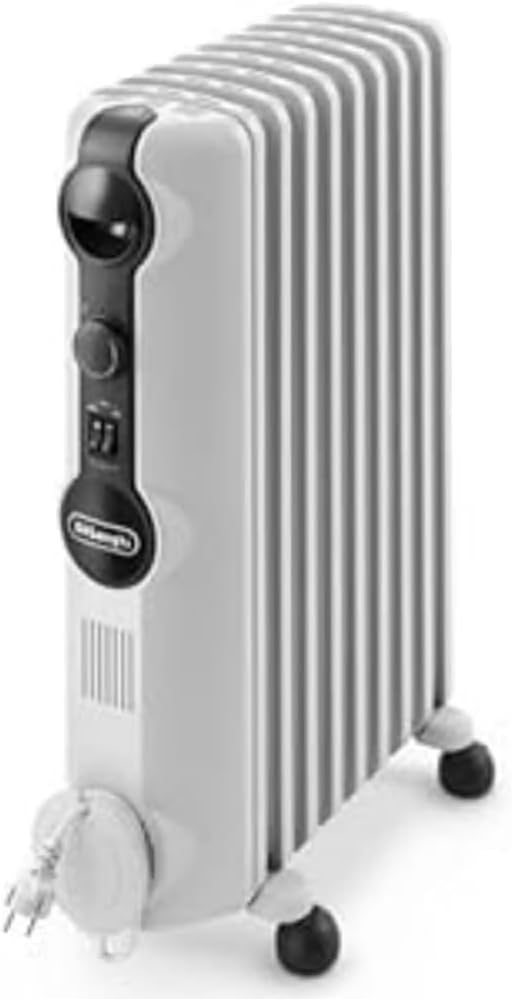 DeLonghi TRRS0920 electric radiator, 2000 W, 3 power levels, white.