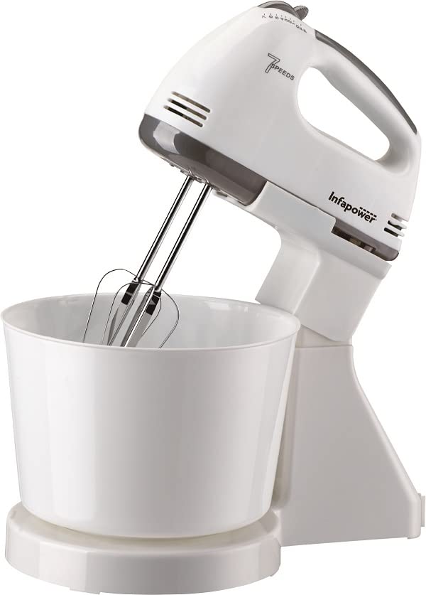 Infapower X102 Freestanding Stand Mixer in White.