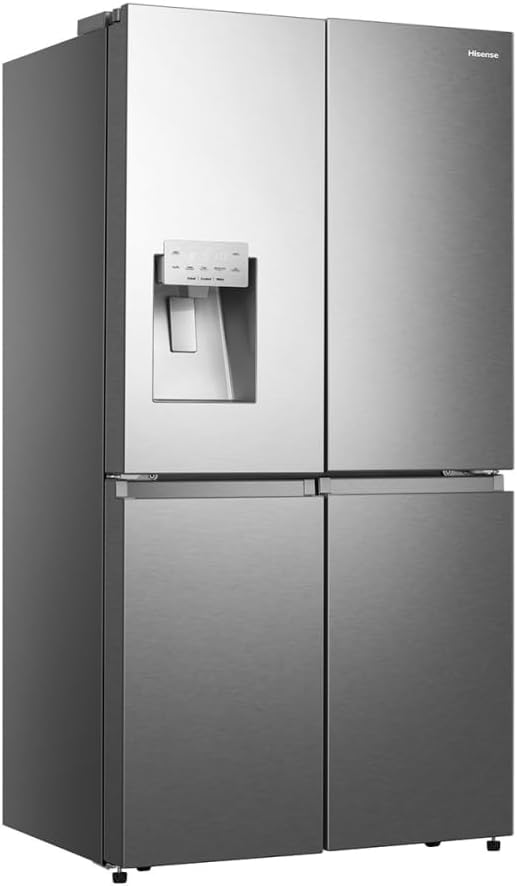 Hisense RQ760N4SASE Wifi Connected Non-Plumbed Total No Frost American Fridge Freezer - Stainless Steel - E Rated.