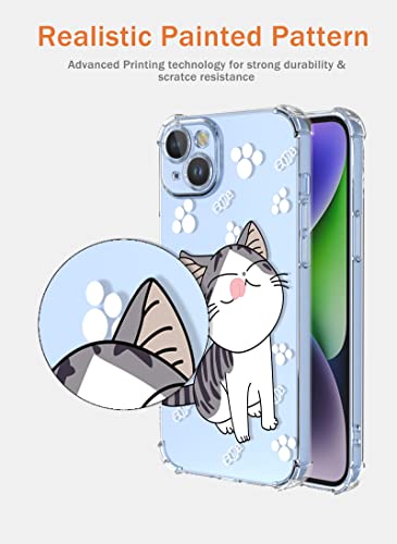 XINYEXIN Case for OPPO A74 5G / OPPO A54 5G, Painting Flower Pattern Clear Case Soft TPU Silicone Case Slim Shockproof Bumper Girl Women Phone Cover - Daisy.