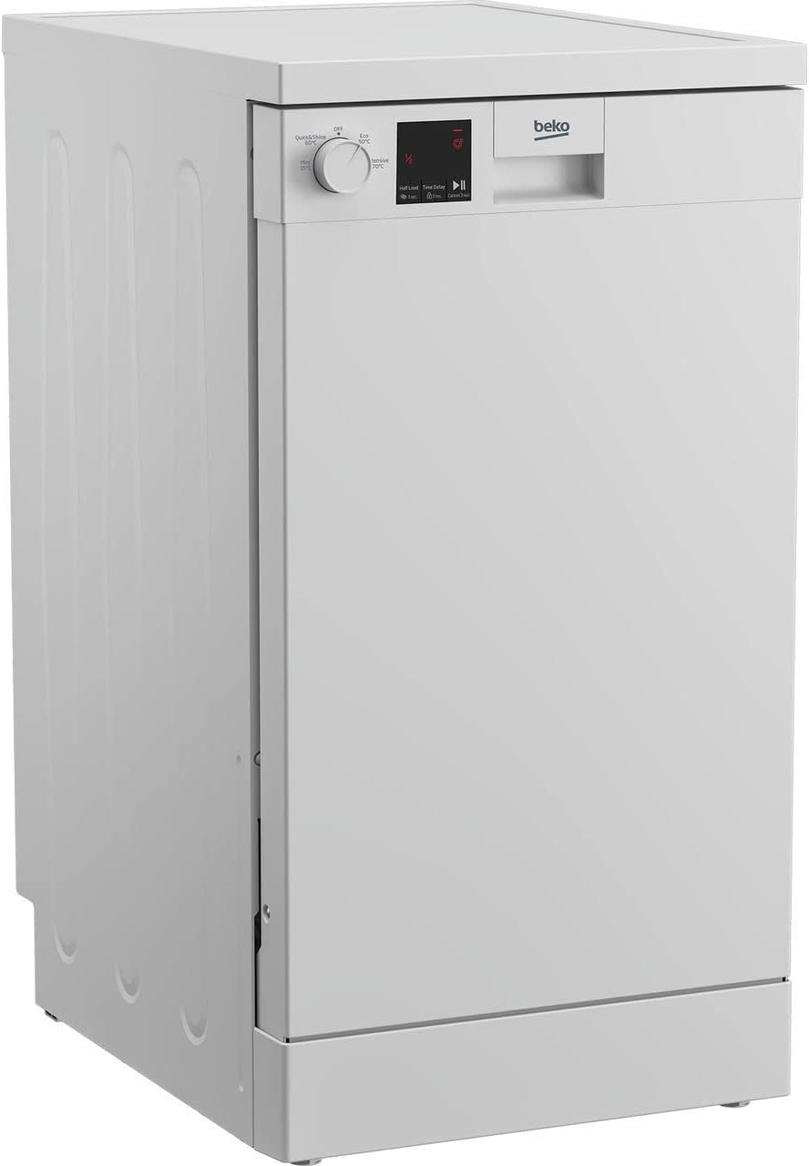 BEKO DVS04X20W Slimline Dishwasher - White - E Rated.