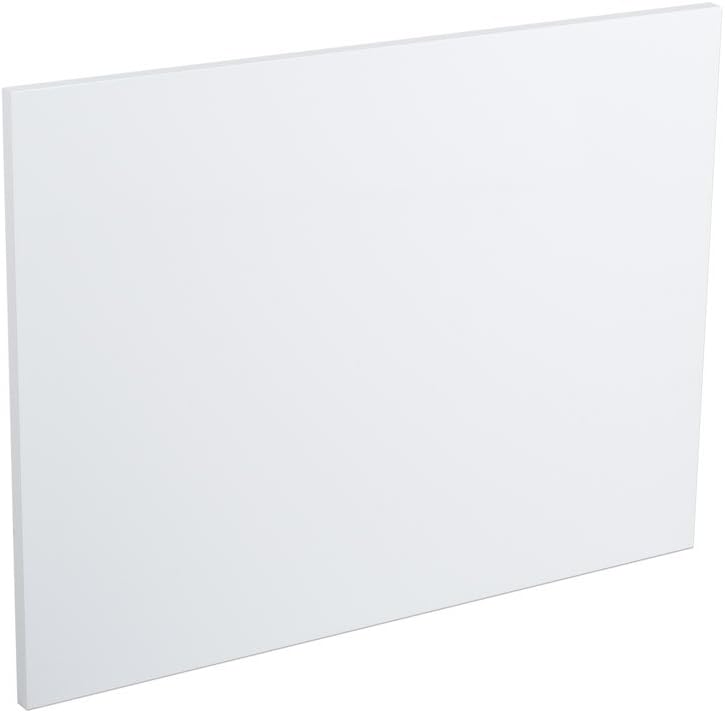 Modern Bathroom High Gloss White 750 mm Wrapped Wood Bath End Panel.