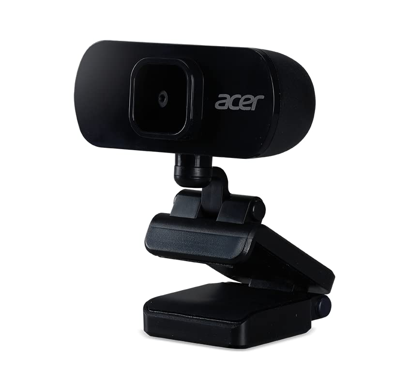 Acer Full HD USB Streaming 2MP Webcam | 1080P HD | 360° Rotation | Digital Microphone | Plug & Play for Desktop or Laptop PC | Stream for Zoom, Skype, Facetime, YouTube | Conference Calls & MS Teams.