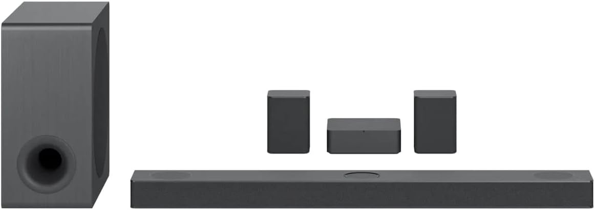 LG Electronics S80QR 5.1.3ch Soundbar with Wireless Subwoofer & Rear Speaker.