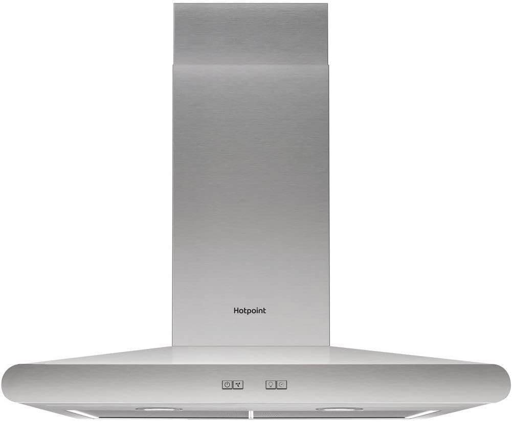 Hotpoint 70cm Chimney Cooker Hood - Stainless Steel.