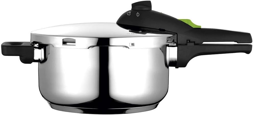 Fagor Rapid Xpress Pressure Cooker 4 Litres, Induction, Express Super Fast, Stainless Steel 18/10, All Types of Cookers, Thermo Diffuser Bottom, 2 Pressure Levels, 5 Safety Systems.