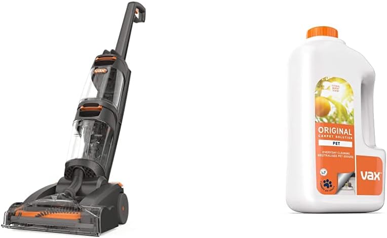 Vax Dual Power Carpet Cleaner | Dual rotating brushbars | Twin Tank technology - W86-DP-B, 2.7L, 800W, Orange.