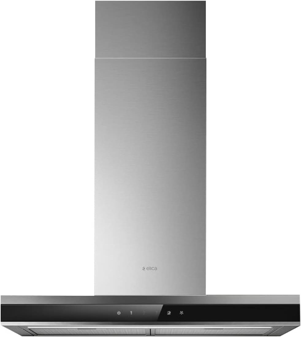 Elica Adele 90cm Flat Chimney Cooker Hood - Stainless Steel.