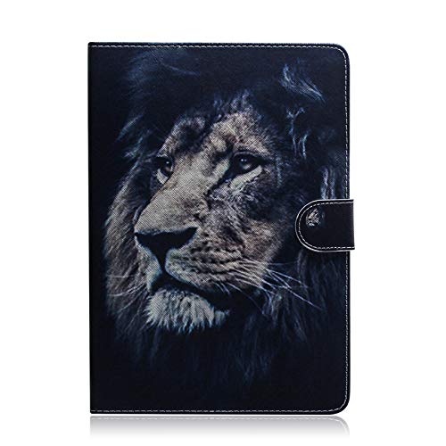 JIan Ying Cover Case for Samsung Galaxy Tab A 10.1 (2019) SM-T510 T515,Tablet Case Soft Slim Back Cover Folding Case,Lion's head.