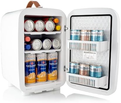 Subcold Pro15 Luxury Mini Fridge Cooler | Compact 15L Portable Small Fridge 12v & 240v | Efficient Quiet Cooling System | Ideal for Bedroom, Office, Beauty & Car (Chequer Black).