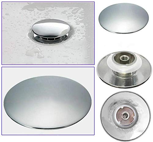 BAQI Basin Waste Easy Pop Up Bathroom Sink Push Button Click Clack Plug 66mm.