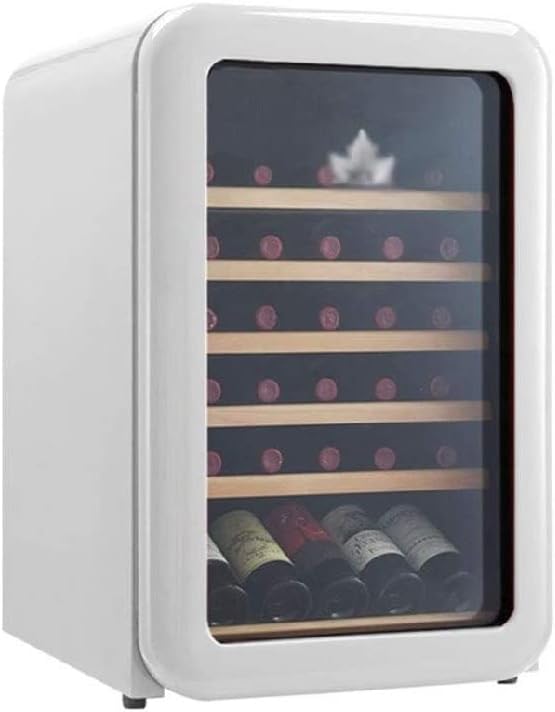 ATAAY Retro Wine Cellar Refrigerator, 30 Bottle Freestanding Red/White Wine Cooler/Chiller, 5 ° C - 18 ° C Constant Temperature Storage.