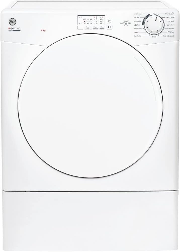 Hoover HLEV9LF 9Kg Vented Tumble Dryer in White Sensor NFC C Rated.