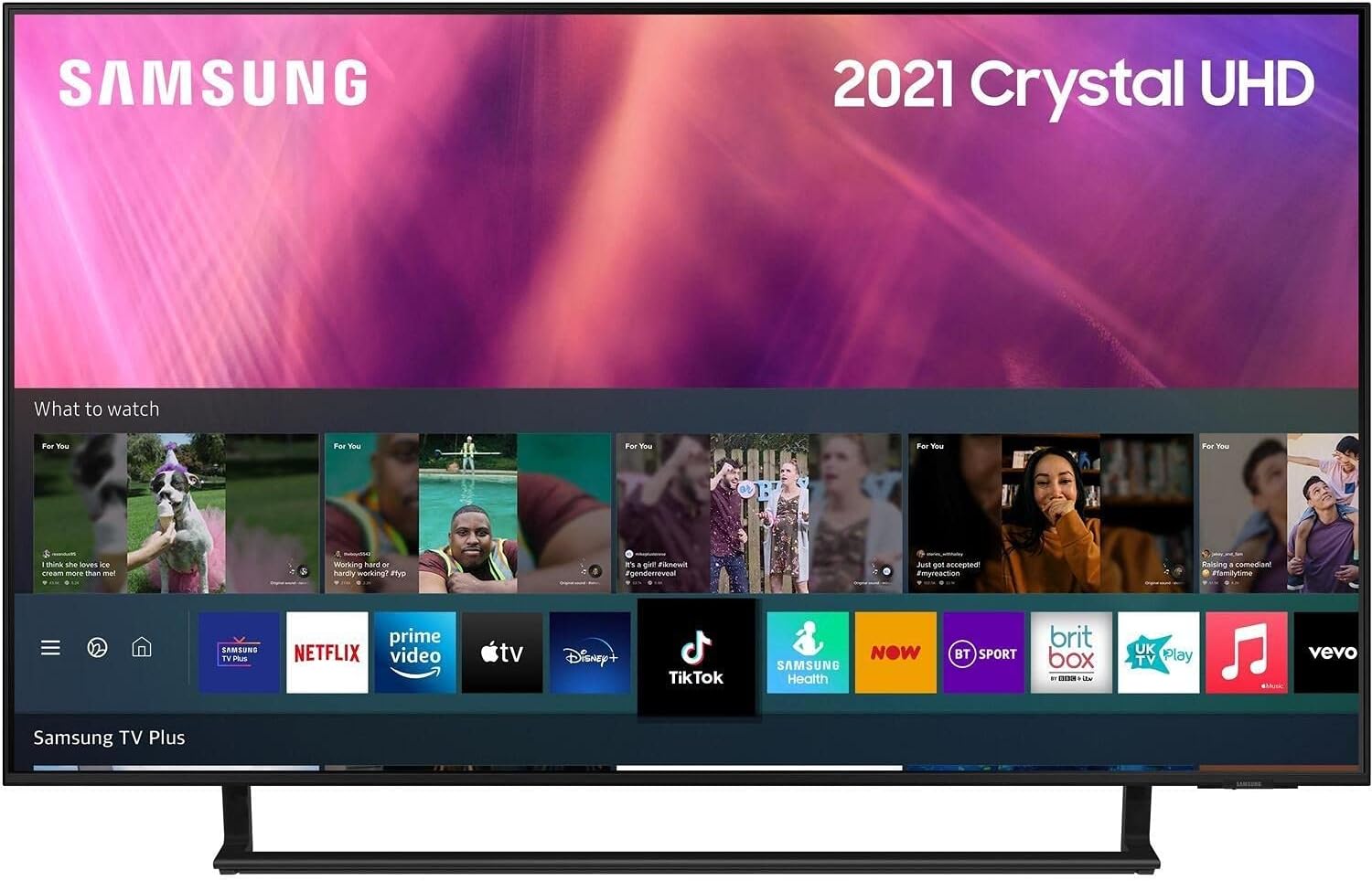 43 Inch CU8500 4K UHD Smart TV (2023) - Air Slim Design TV With Centre Stand & Alexa Built In, 4K Crystal Processor, Object Tracking Sound, Multi View, Gaming TV Hub & Smart TV Content   Import  Single ASIN  Import  Multiple ASIN ×Product customi - Amazing Gadgets Outlet