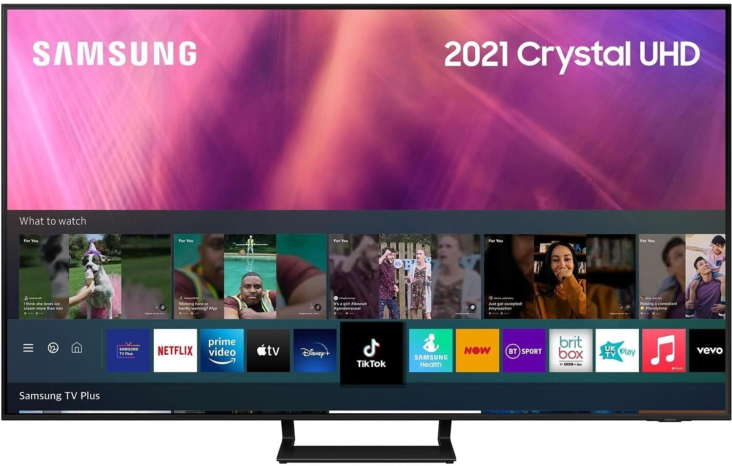 43 Inch CU8500 4K UHD Smart TV (2023) - Air Slim Design TV With Centre Stand & Alexa Built In, 4K Crystal Processor, Object Tracking Sound, Multi View, Gaming TV Hub & Smart TV Content   Import  Single ASIN  Import  Multiple ASIN ×Product customi - Amazing Gadgets Outlet