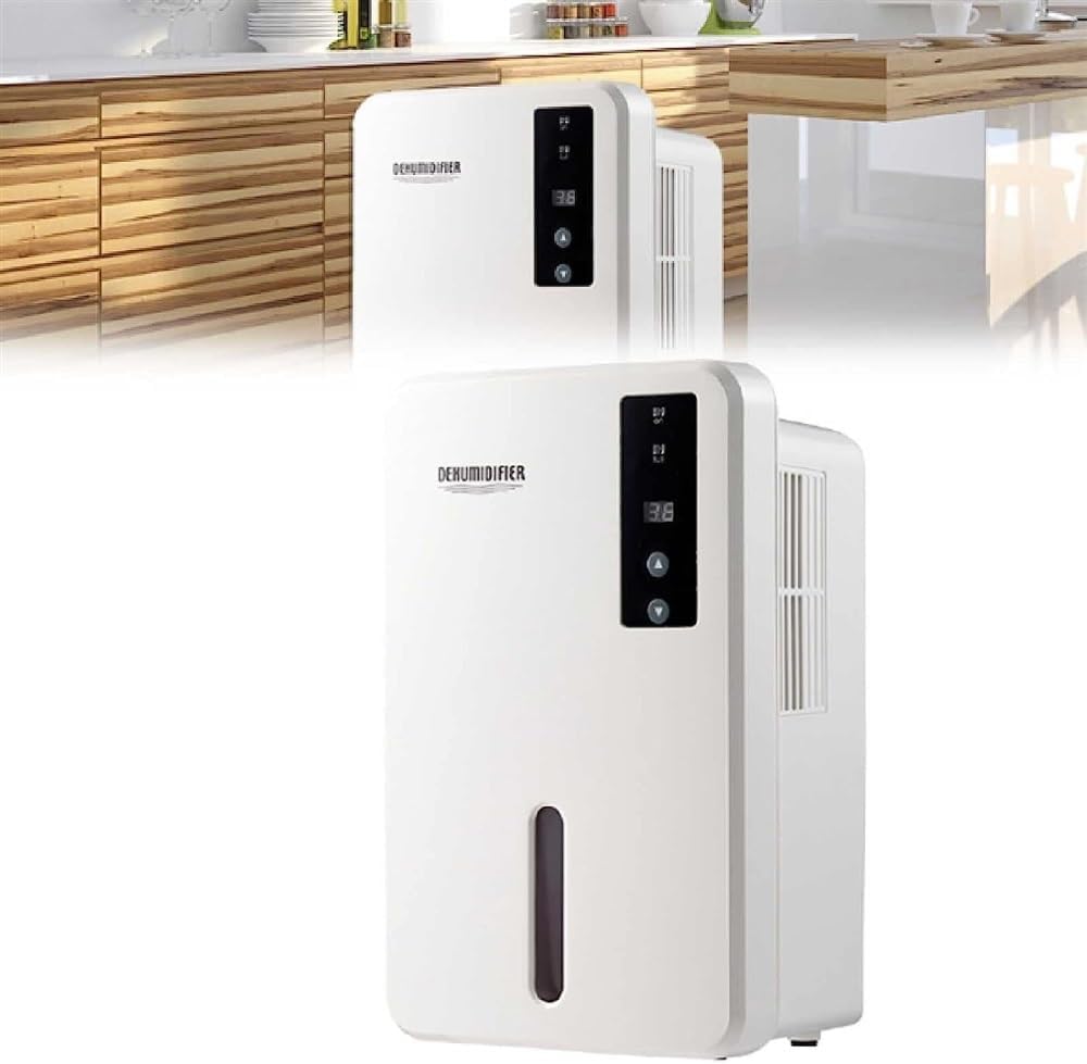 Low Energy Dehumidifier, Easy To Carry Quiet Dehumidifier For Flats, Multifunction Household Smart Touch, for Homes Kitchens Bathrooms Bedrooms Caravans Garages Basements.