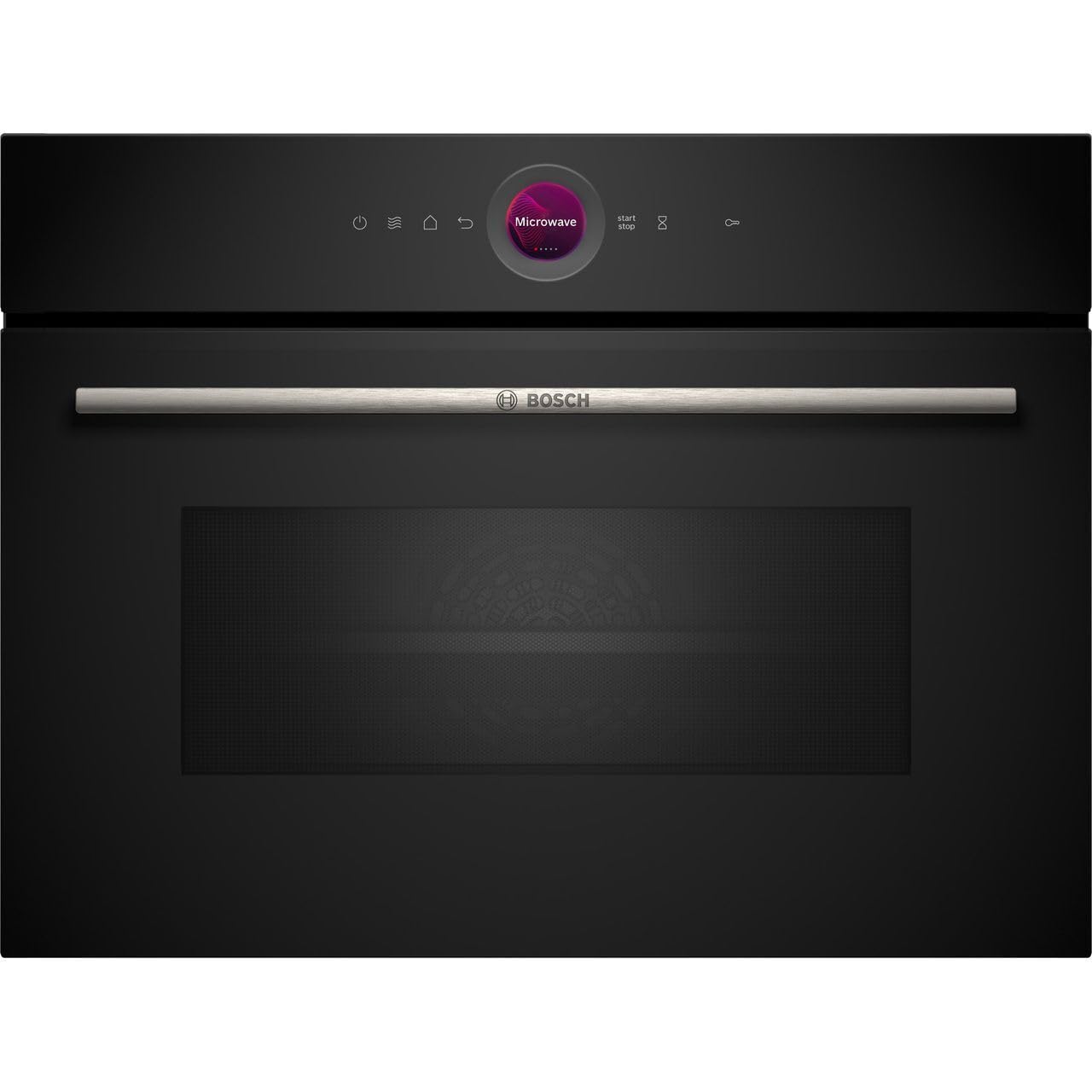 Bosch CEG732XB1B Serie 8 Built-In Compact 45cm Microwave Oven|60 x 45cm - Black, 700057898.