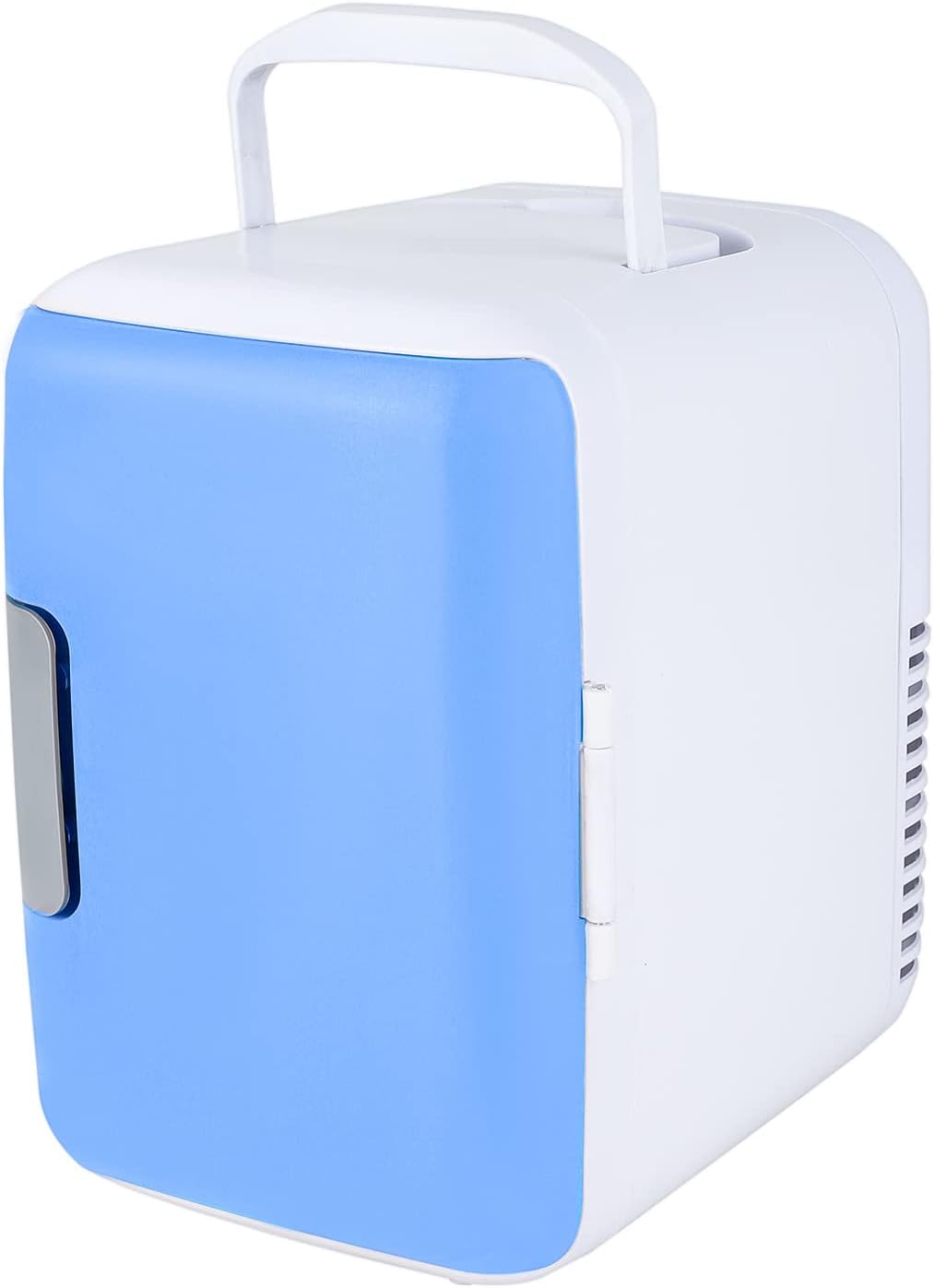 Youyijia 4L Mini Car Refrigerator Portable Freezer Warmer Cooler Mini Dormitory Refrigerator for Camping Travel Home Fridge White.