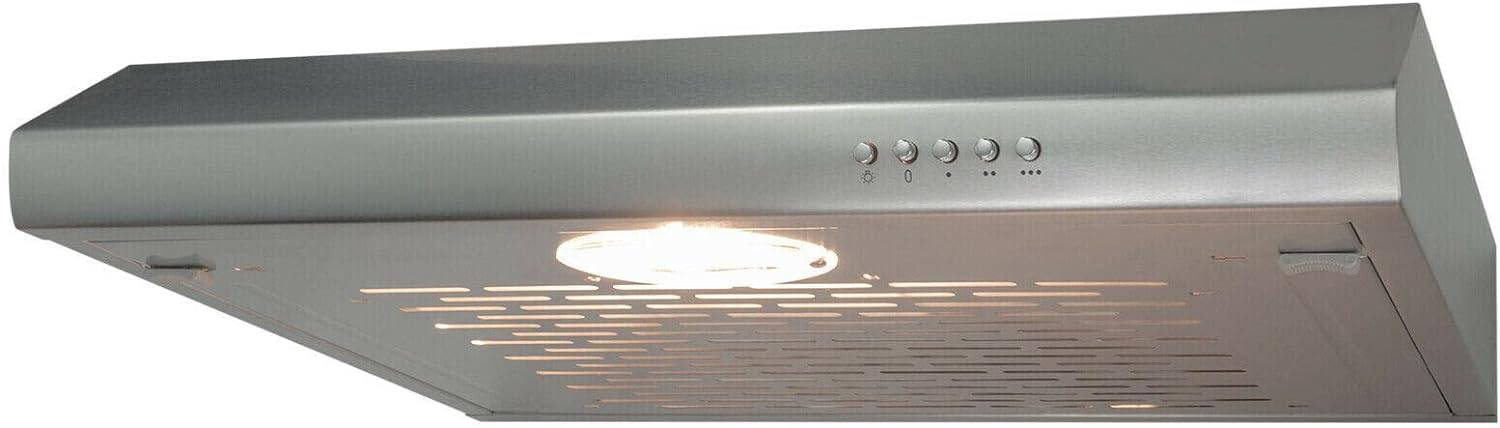 SIA STH60SS 60cm Stainless Steel Slimline Visor Cooker Hood Kitchen Extractor.